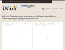 Tablet Screenshot of colourisehistory.com